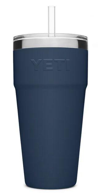 YETI RAMBLER 26 OZ STACKABLE CUP WITH STRAW LID - NAVY - Pacific Flyway Supplies