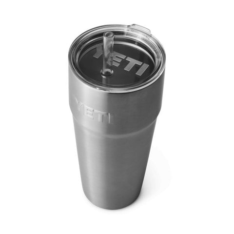 Yeti Rambler 26 oz Stackable Cup with Straw Lid - Stainless Steal - Pacific Flyway Supplies