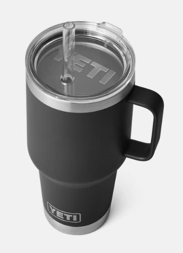 Yeti Rambler 35 oz Mug with Straw Lid - Black - Pacific Flyway Supplies