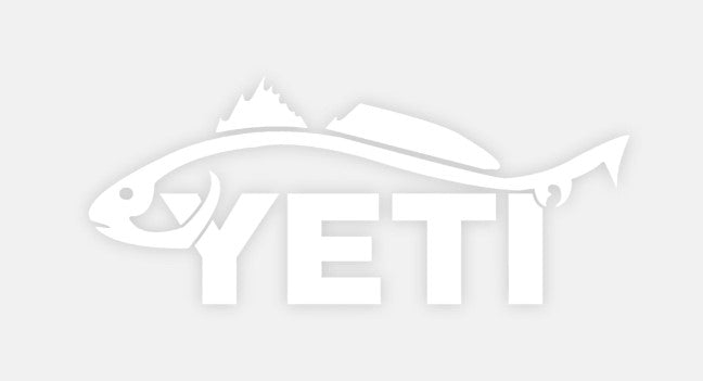 Yeti Window Decal - Redfish - Pacific Flyway Supplies