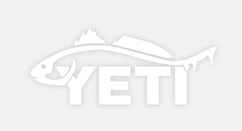 Yeti Window Decal - Redfish - Pacific Flyway Supplies