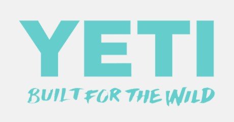 Yeti Window Decals Built For The Wild - Seafoam - Pacific Flyway Supplies